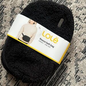 Lole Black Fleece Crossbody Bag